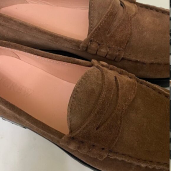 J. Crew Winona Lug Sole Penny Loafers in Toffee Size 9 - Picture 7 of 11